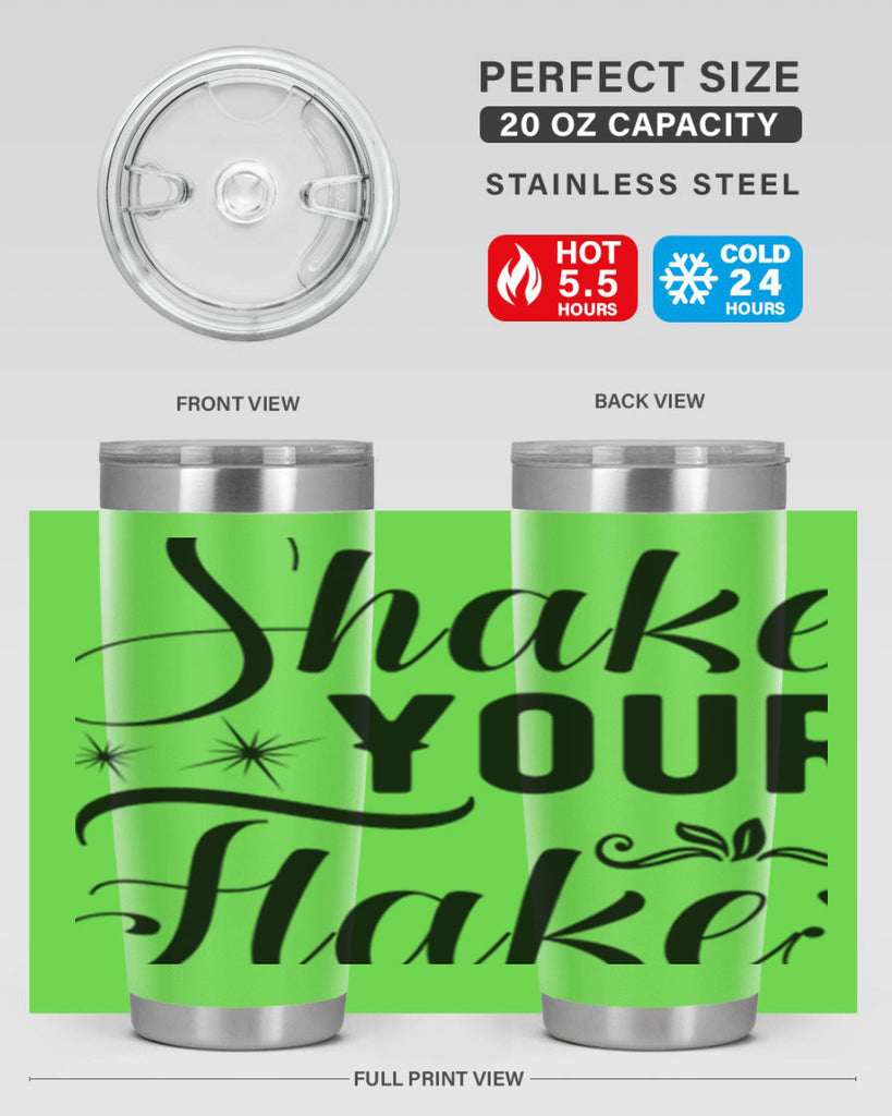 Shake Your Flakes 362#- winter- Tumbler