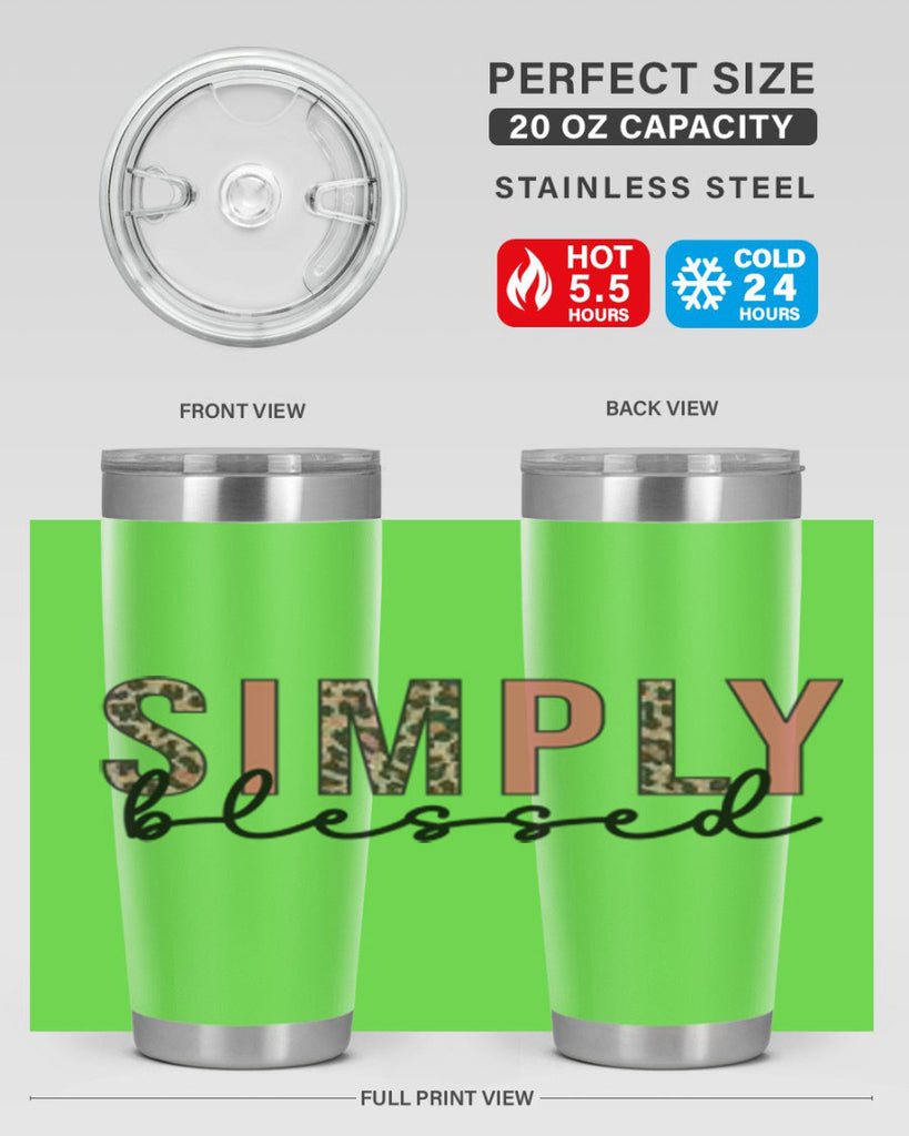 Simply blessed 575#- fall- Tumbler