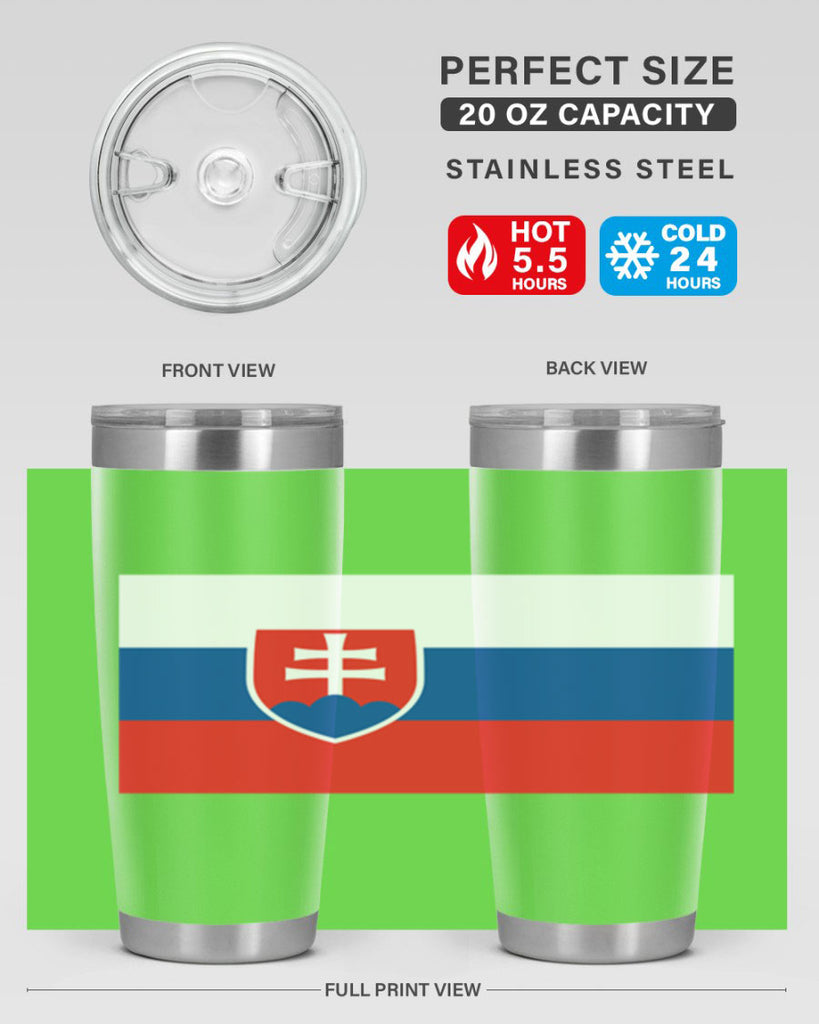 Slovakia 40#- world flags- Tumbler
