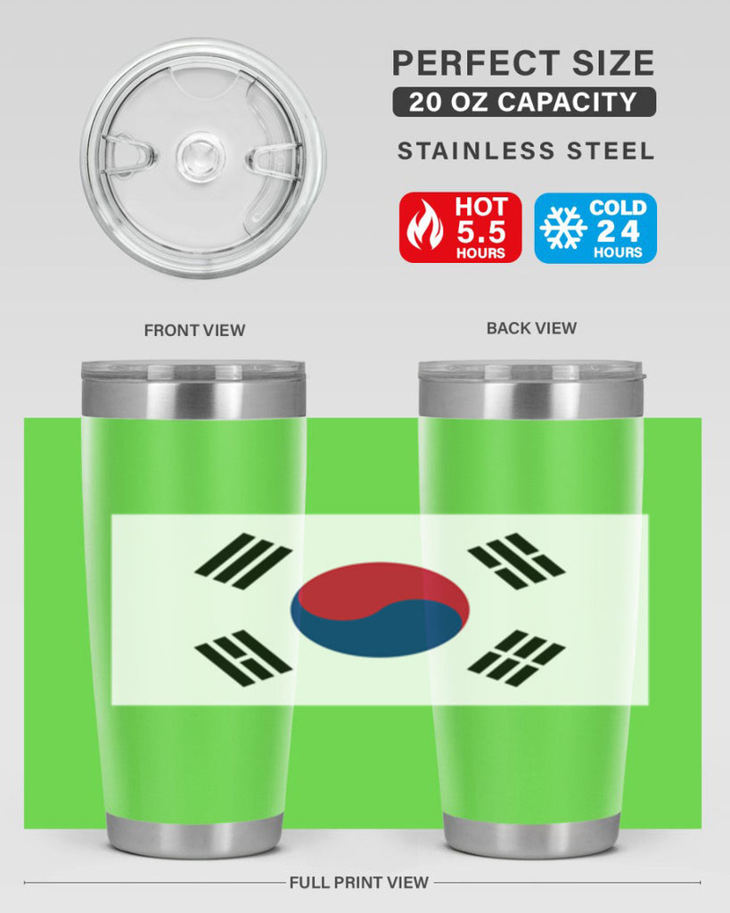 South Korea 35#- world flags- Tumbler