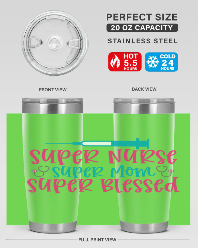 Super Nurse Super Mom Style 347#- nurse- tumbler