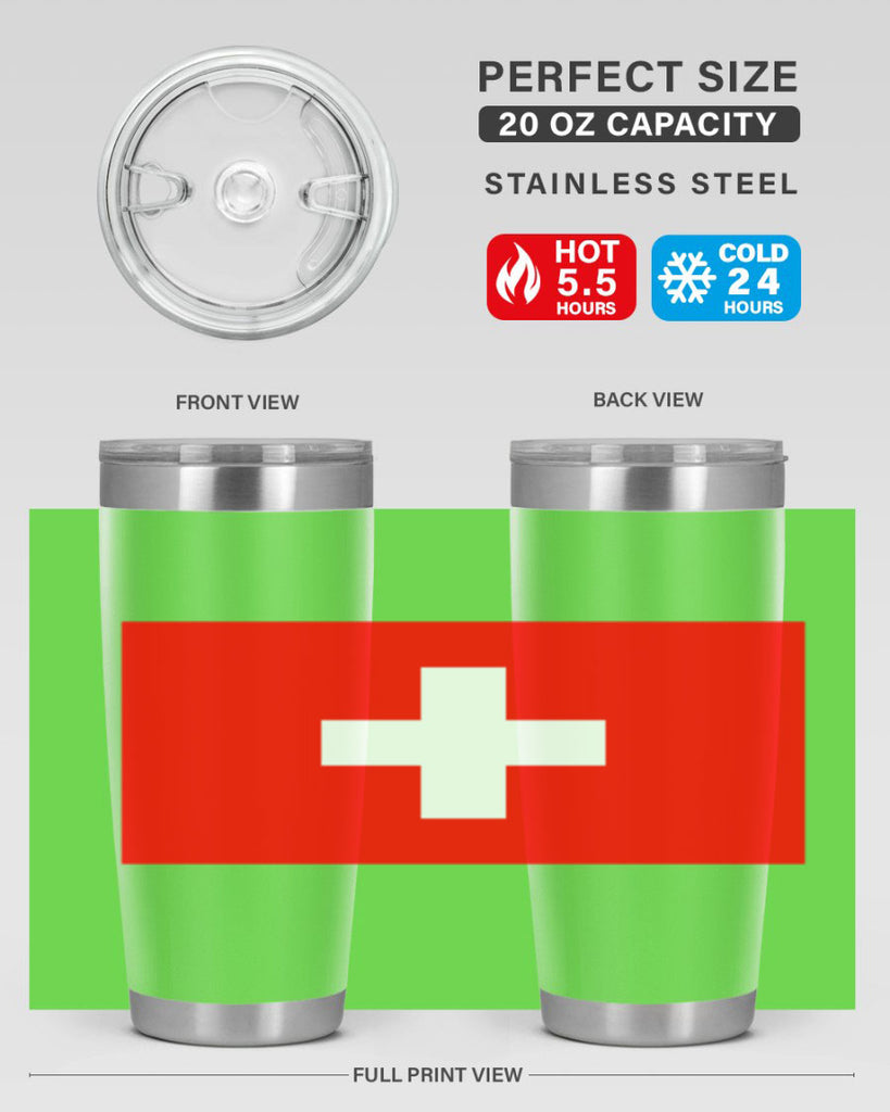 Switzerland 28#- world flags- Tumbler