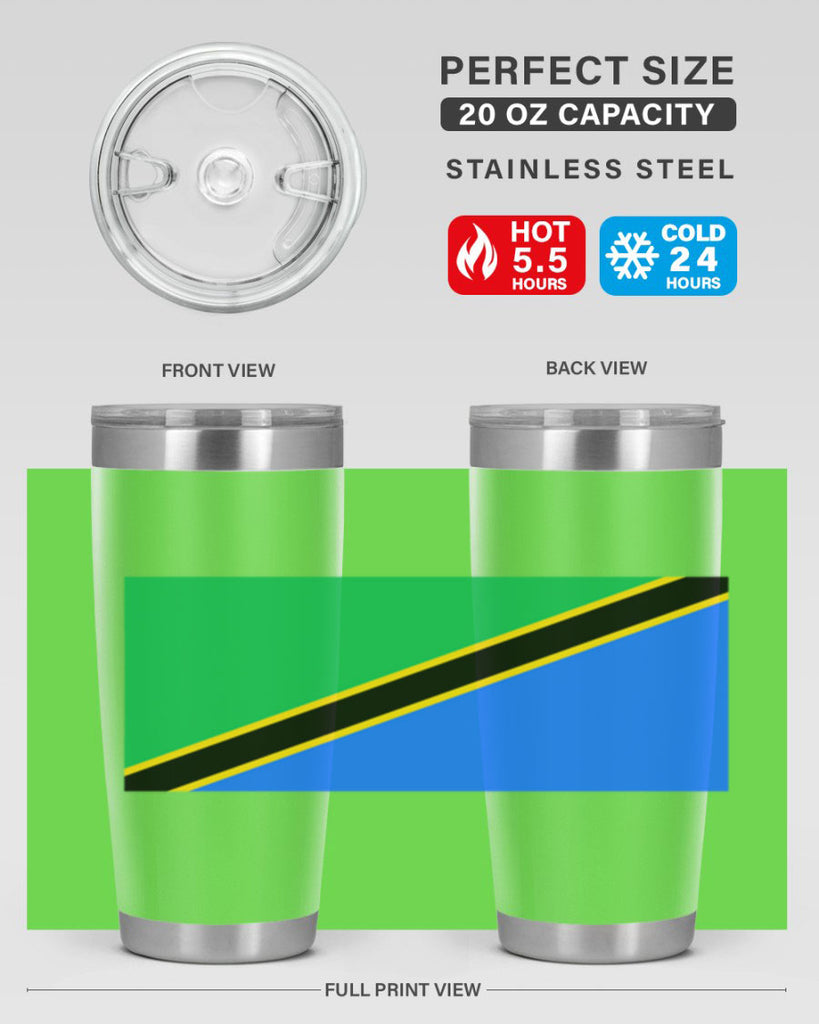 Tanzania 24#- world flags- Tumbler