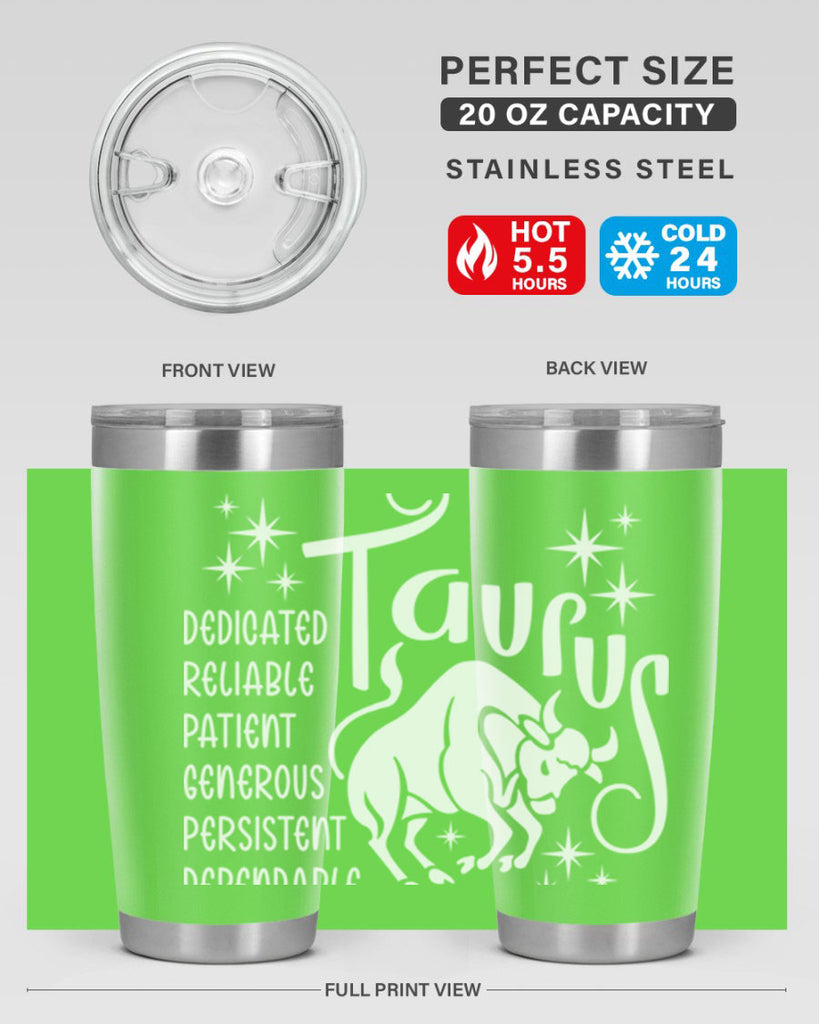 Taurus 491#- zodiac- Tumbler