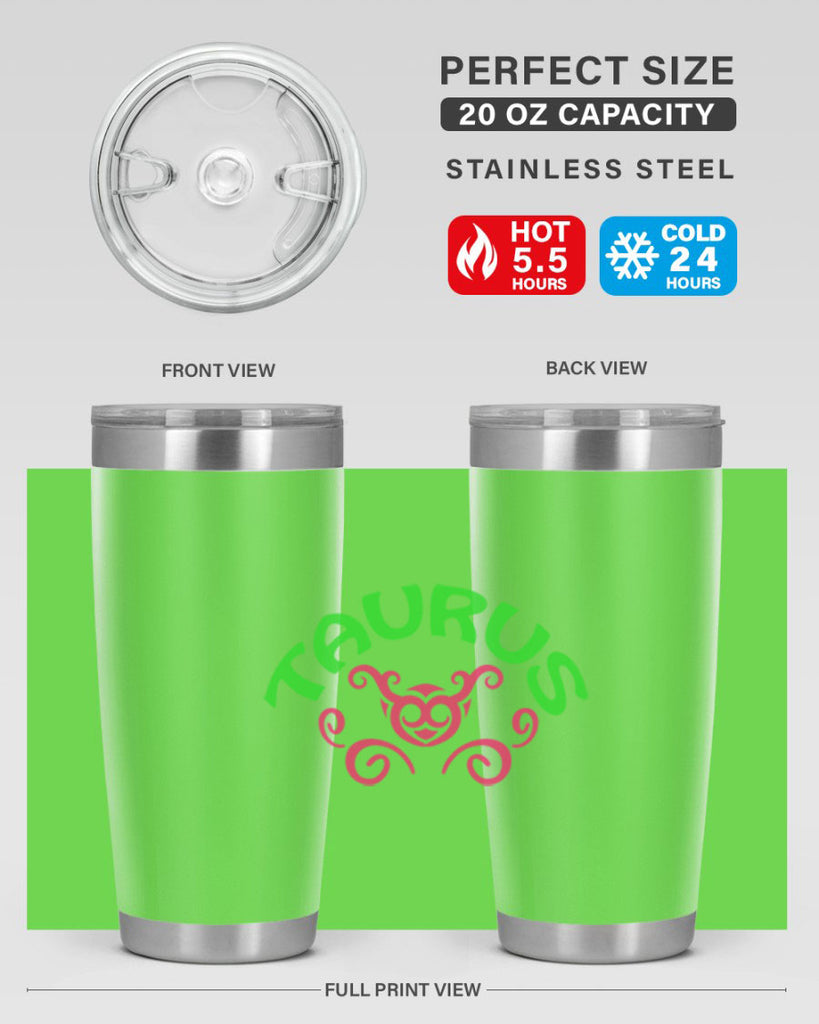 Taurus 493#- zodiac- Tumbler