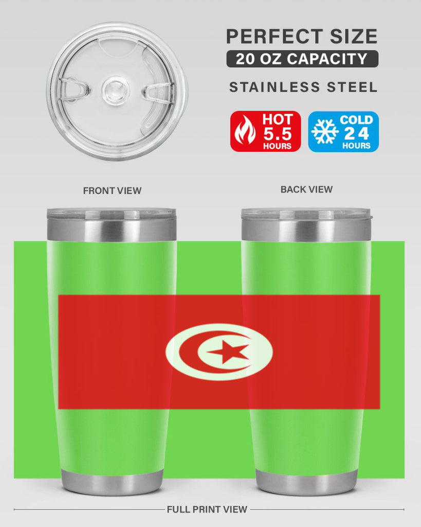 Tunisia 18#- world flags- Tumbler