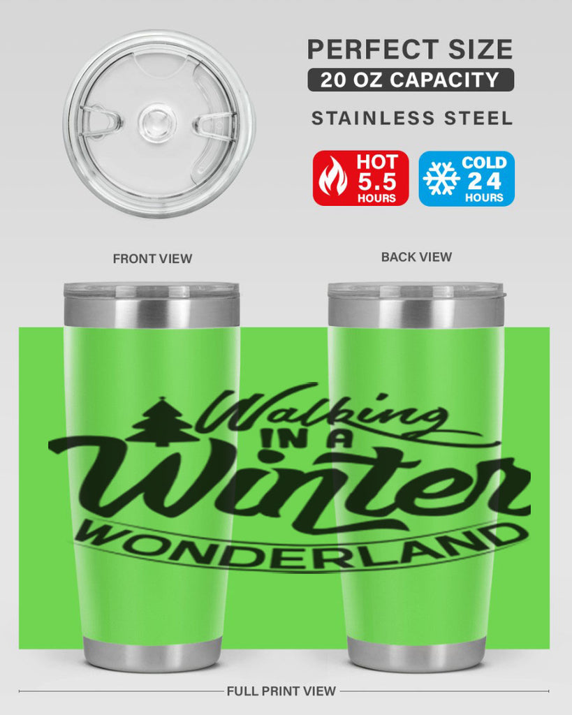 Walking In A Winter Wonderland 435#- winter- Tumbler
