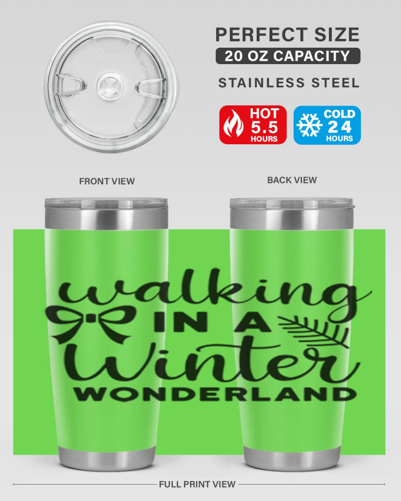 Walking In A Winter Wonderland 441#- winter- Tumbler