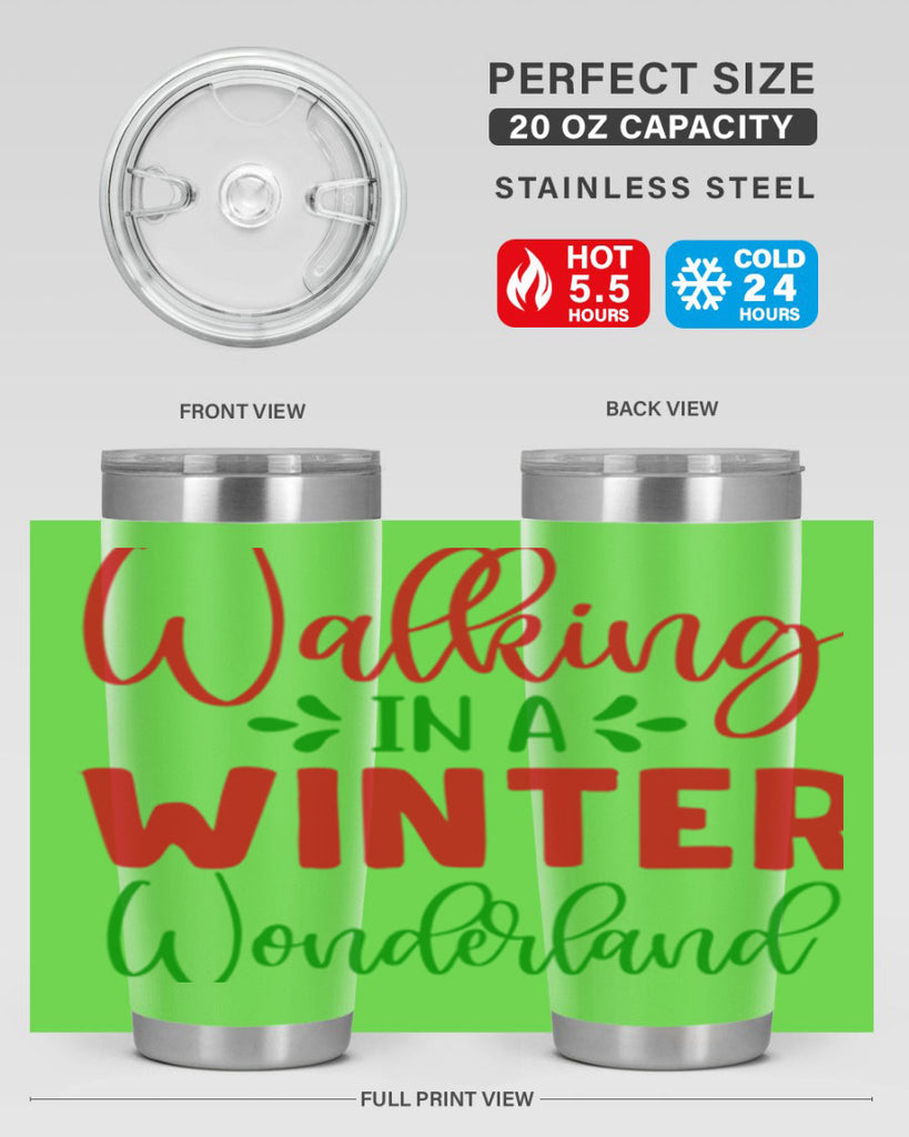 Walking in a Winter Wonderland 436#- winter- Tumbler