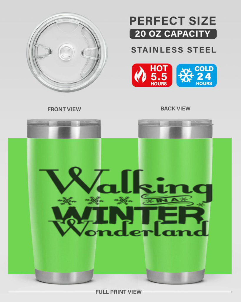 Walking in a Winter Wonderland 437#- winter- Tumbler