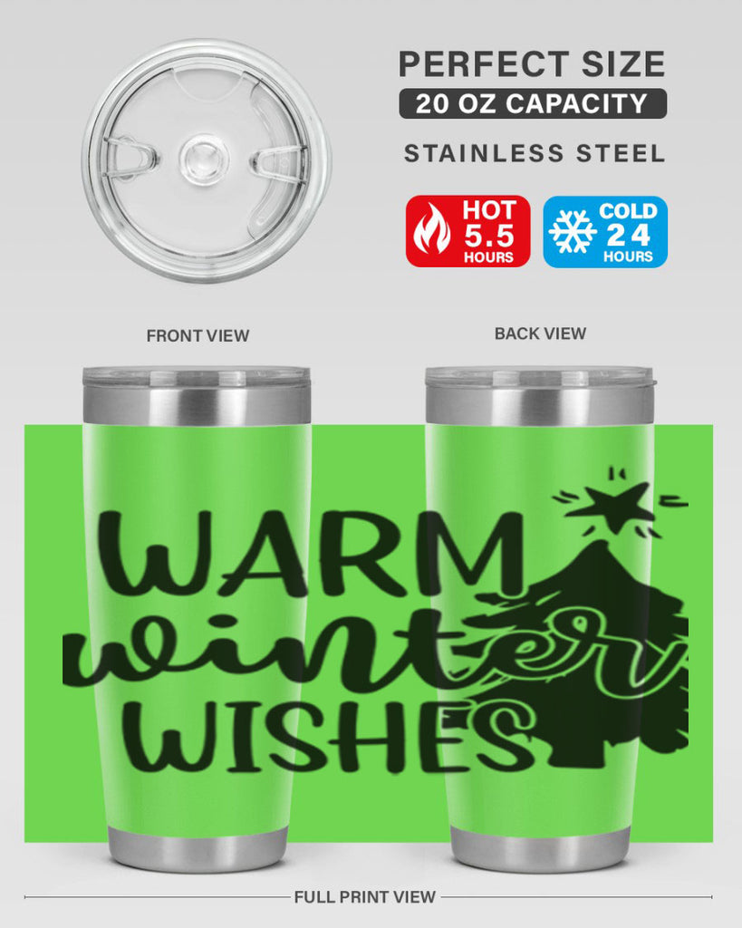 Warm Winter Wishes 451#- winter- Tumbler