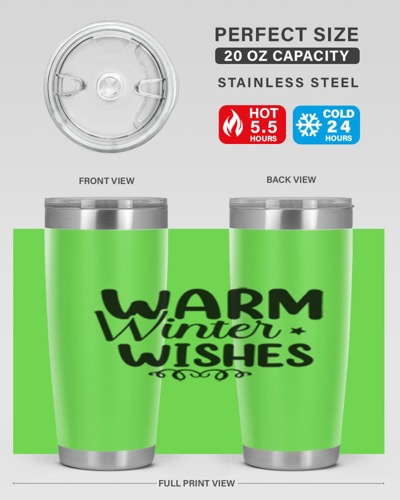 Warm Winter Wishes 453#- winter- Tumbler