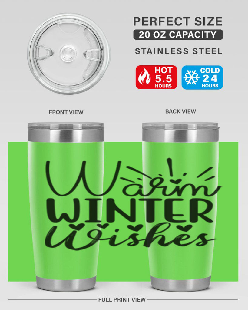 Warm Winter Wishes 454#- winter- Tumbler