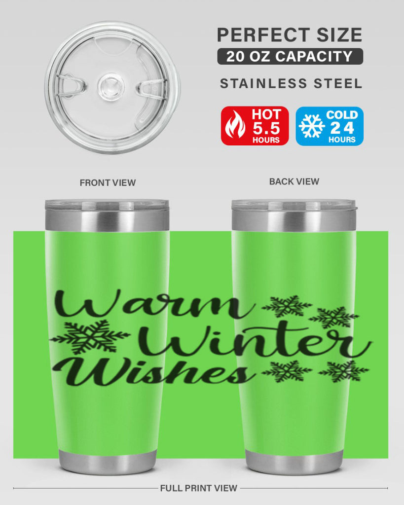 Warm Winter Wishes 466#- winter- Tumbler
