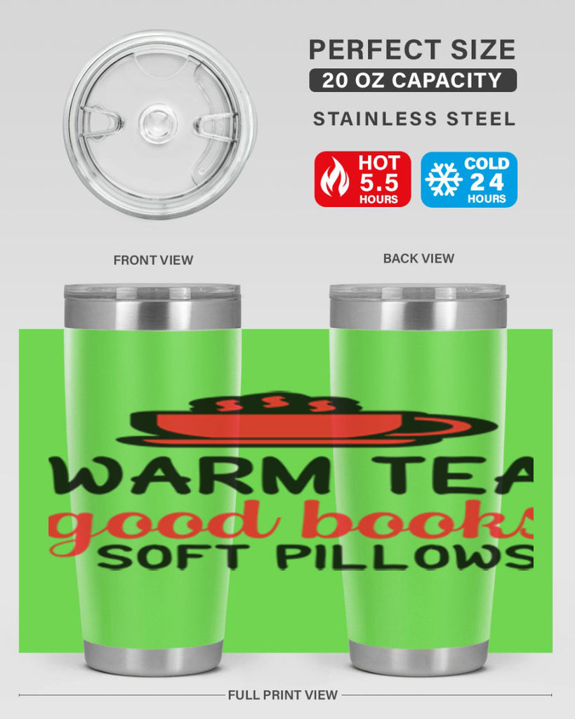 Warm tea good books soft pillows 448#- winter- Tumbler