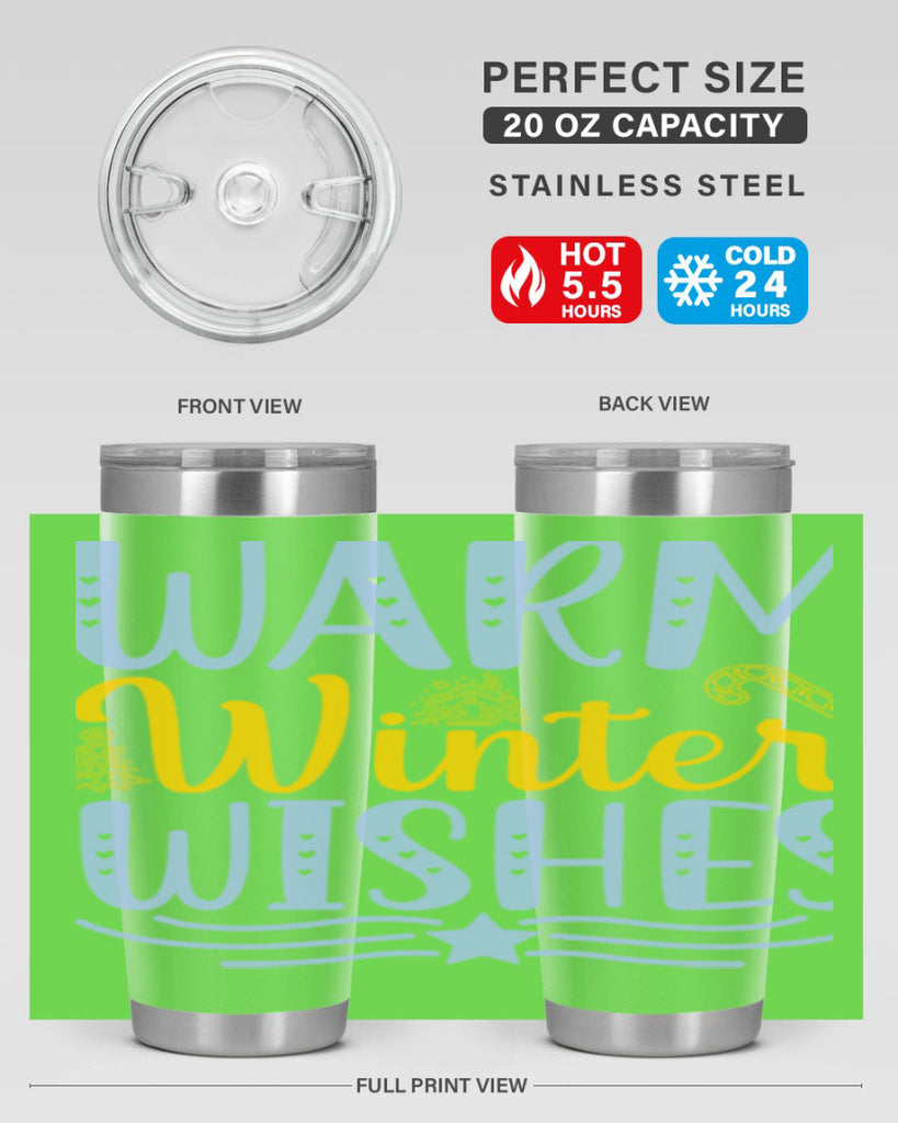Warm winter wishes 449#- winter- Tumbler