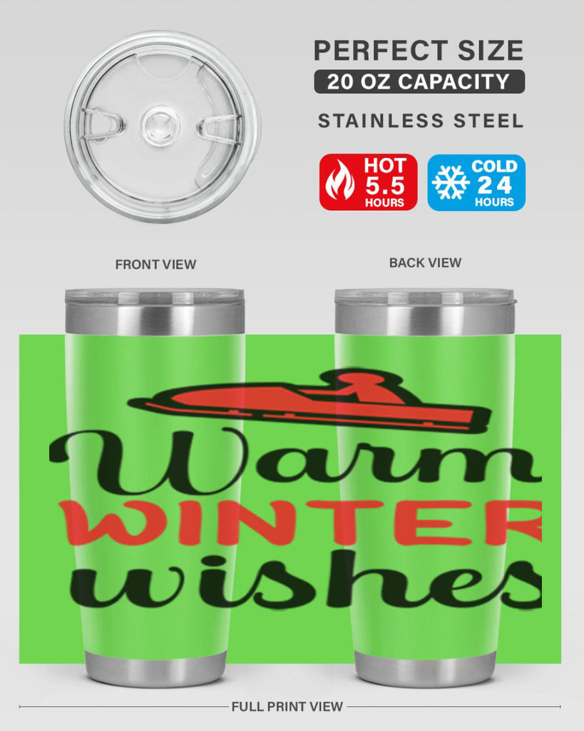Warm winter wishes 452#- winter- Tumbler