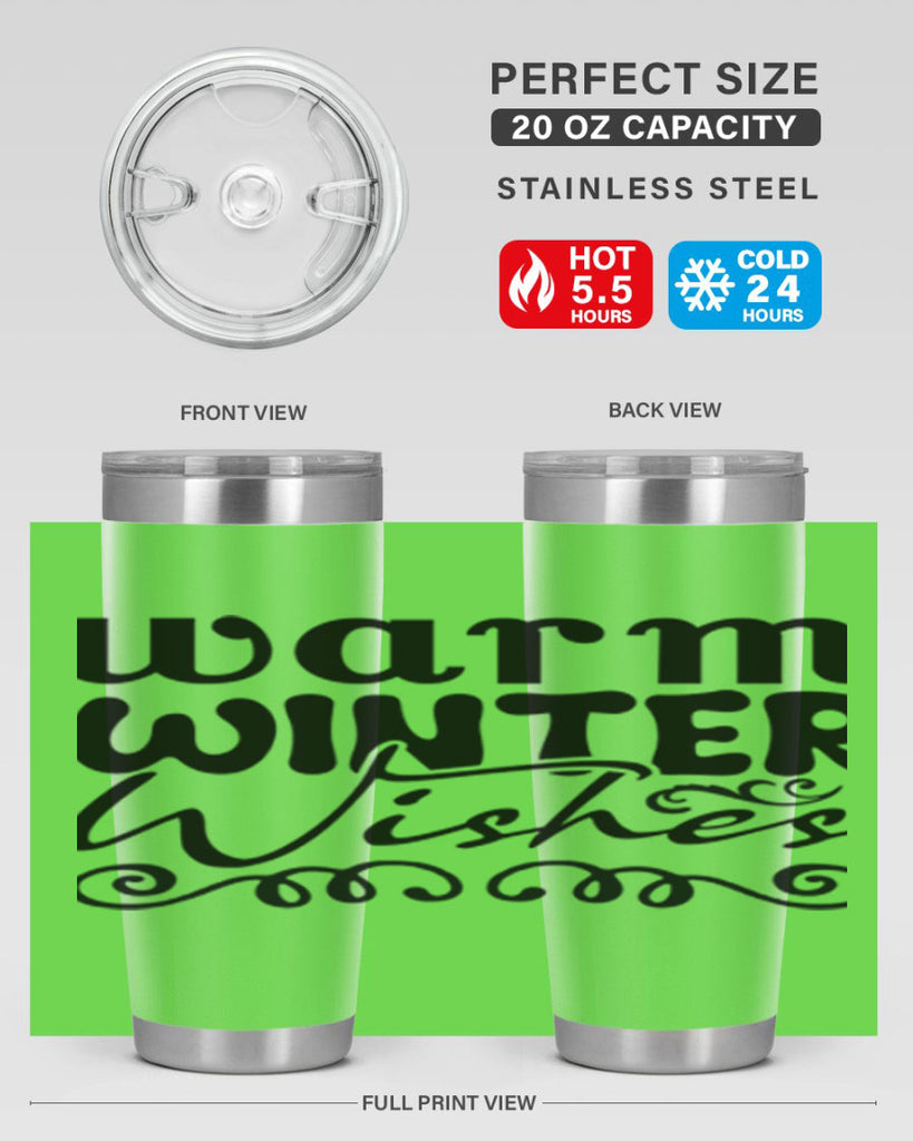 Warm winter wishes 461#- winter- Tumbler
