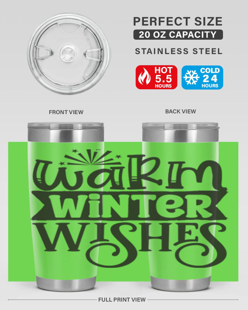 Warm winter wishes 462#- winter- Tumbler