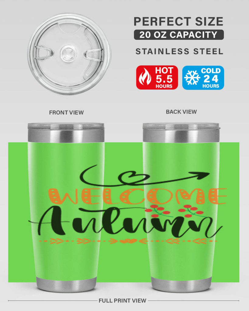 Welcome Autumn 628#- fall- Tumbler