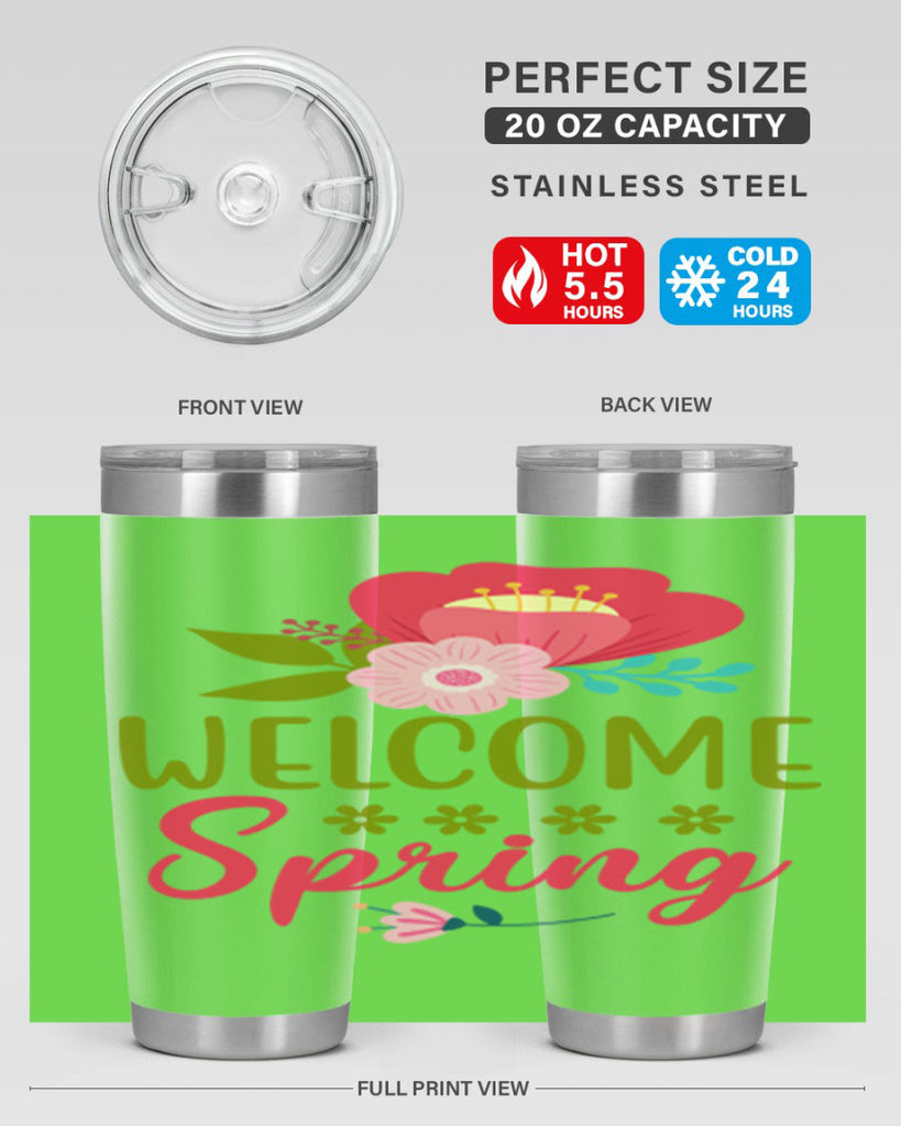 Welcome Spring 582#- spring- Tumbler