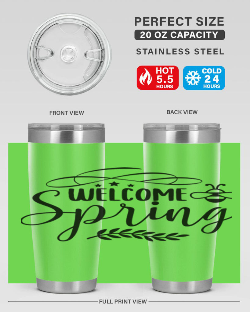 Welcome spring design  594#- spring- Tumbler