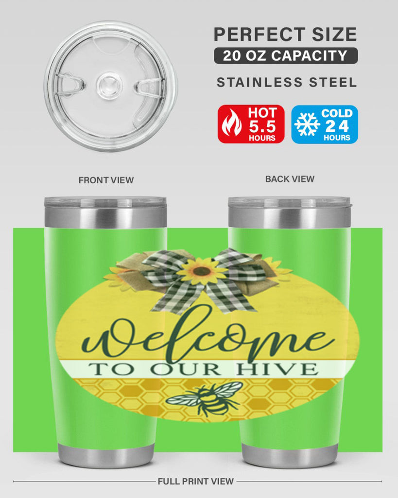 Welcome to our Hive complete yellow Mockup589#- spring- Tumbler