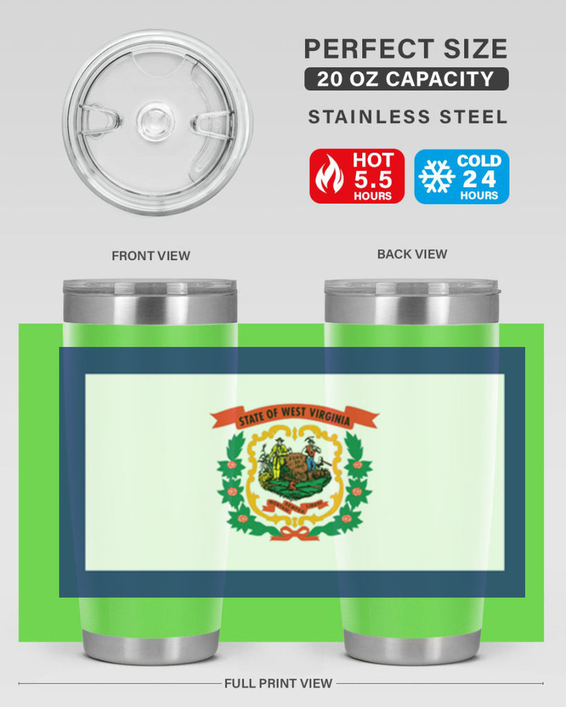 West Virginia 3#- stateflags- Tumbler