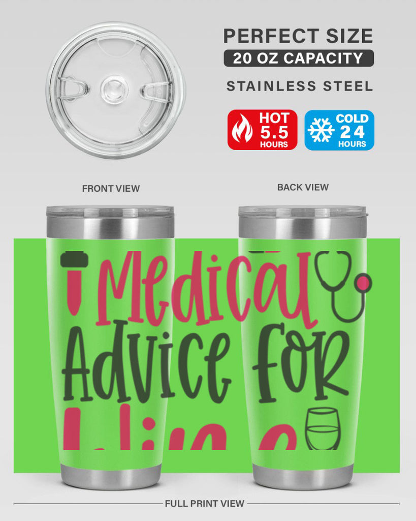 Will Trade Medical Advice for Wine Style 344#- nurse- tumbler