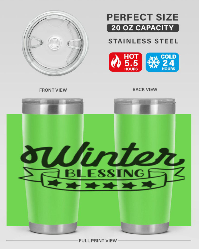 Winter Blessing 485#- winter- Tumbler