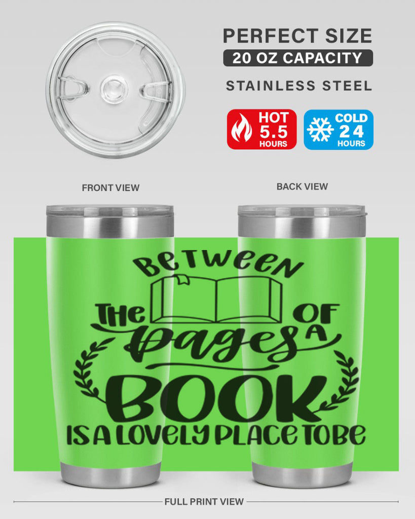 between the pages of a book 52#- reading- Tumbler