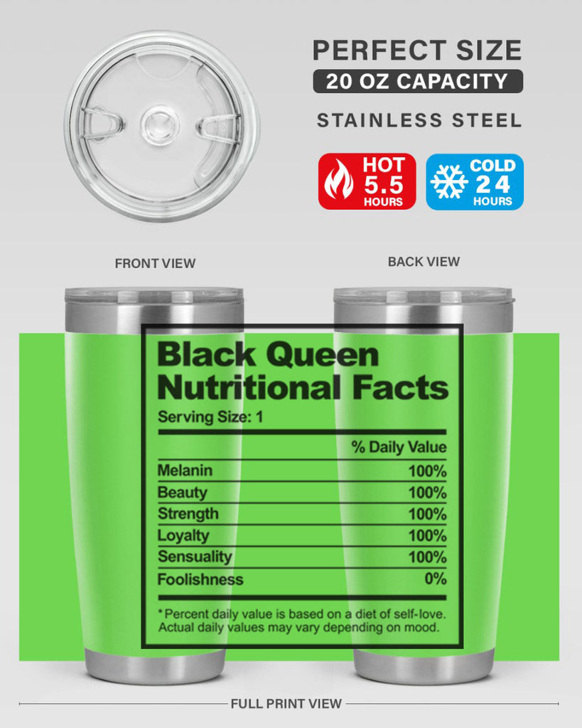black queen nutritional facts 219#- black words phrases- Cotton Tank