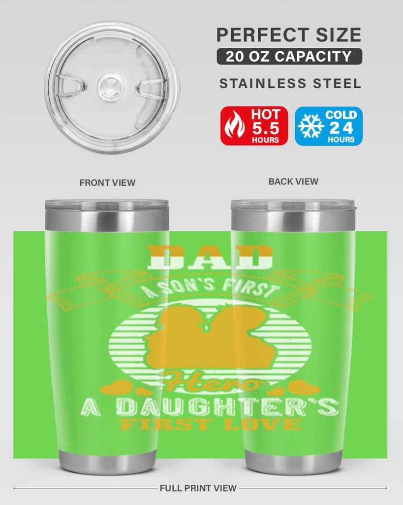 dad a son’s first hero 245#- fathers day- Tumbler