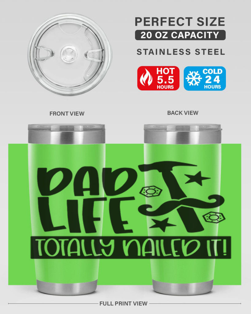 dad life totally nailed it 64#- fathers day- Tumbler