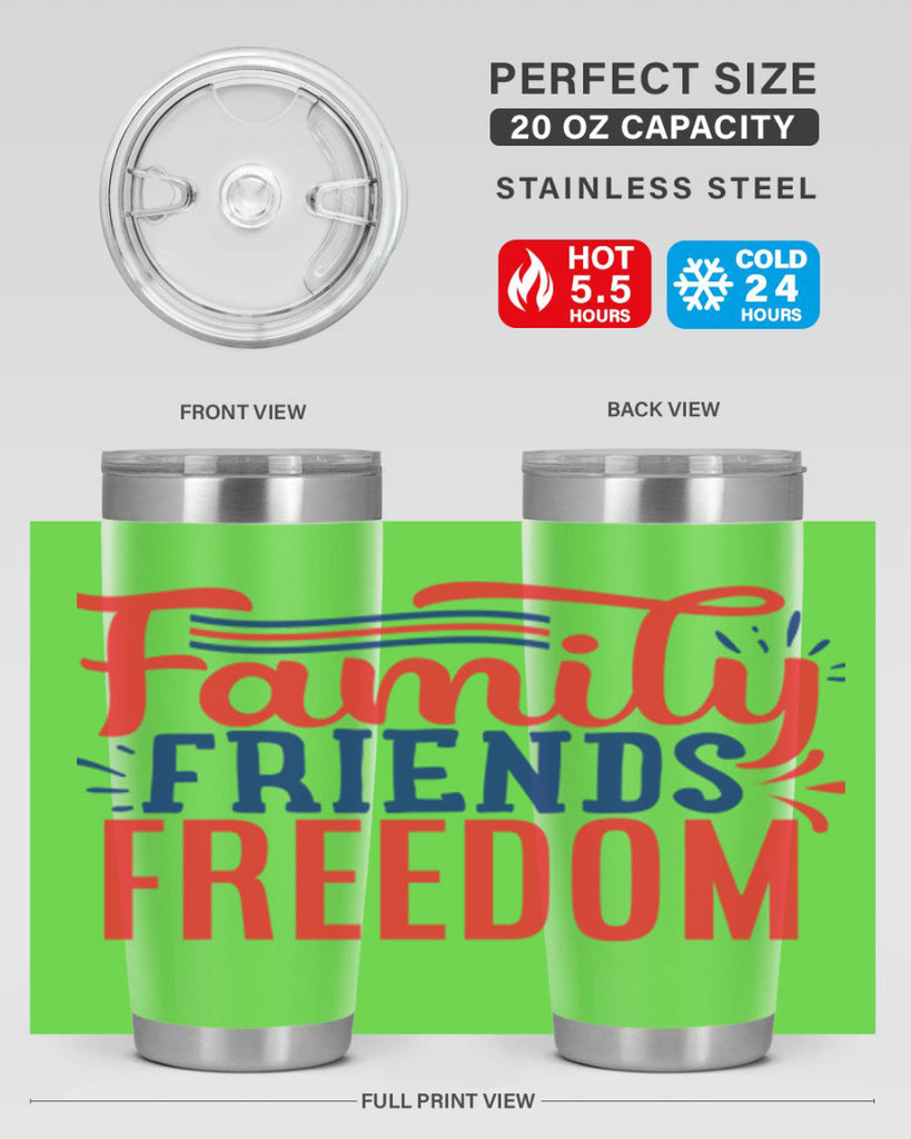 family friends freedom Style 48#- Fourt Of July- Tumbler