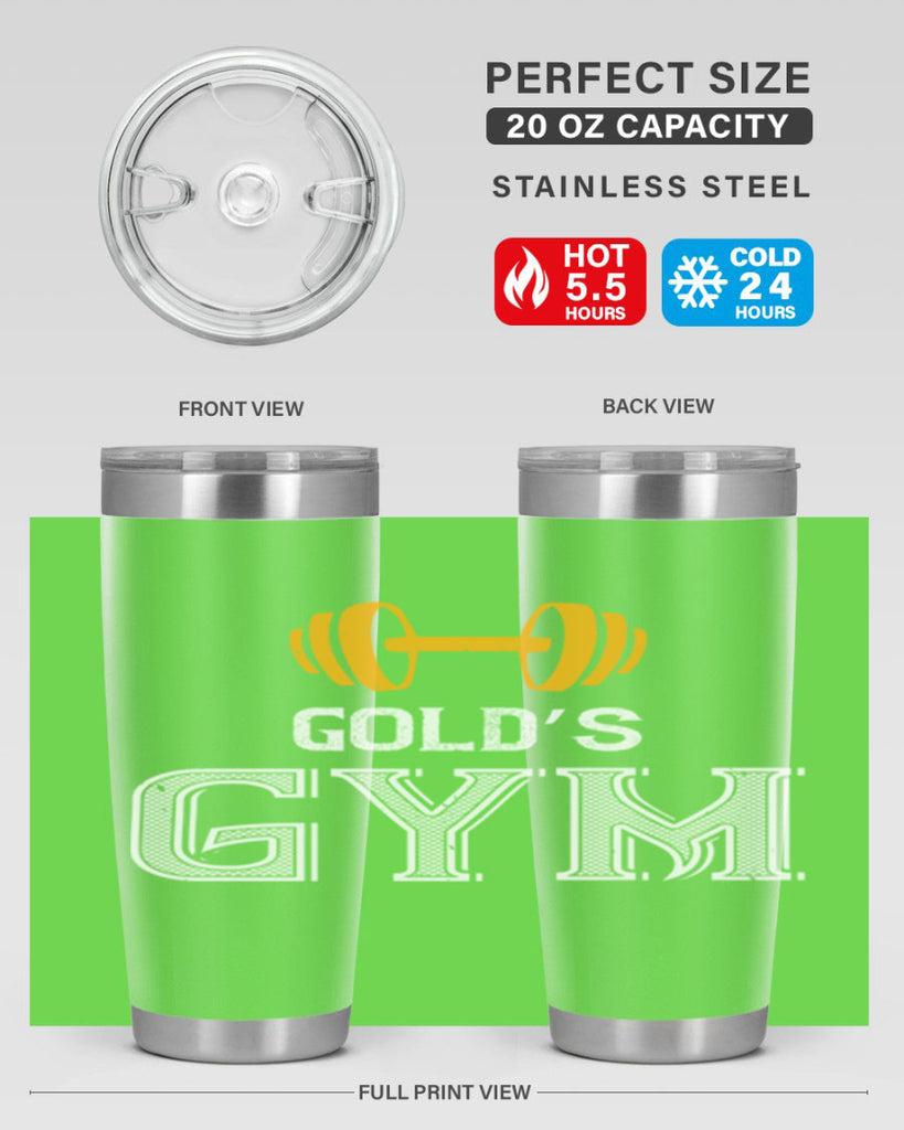 gold gym 101#- gym- Tumbler