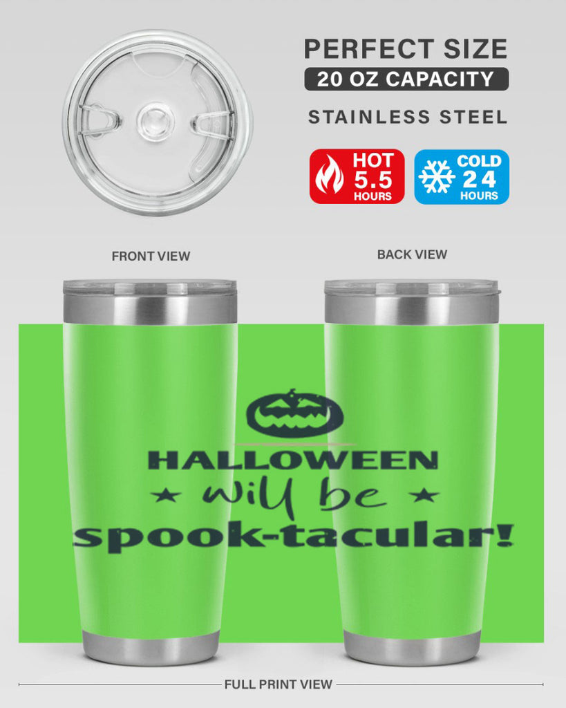 halloween will be spooktacular 156#- halloween- Tumbler