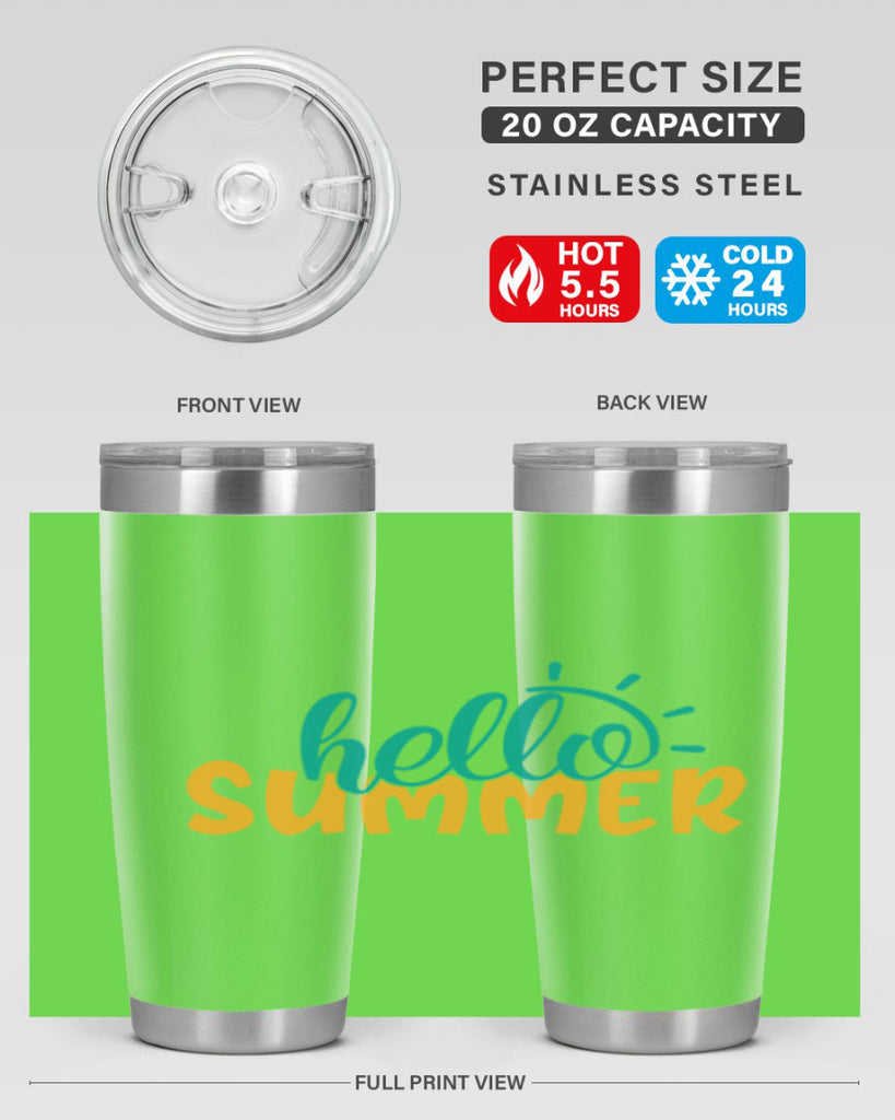 hello summer Style 97#- summer- Tumbler