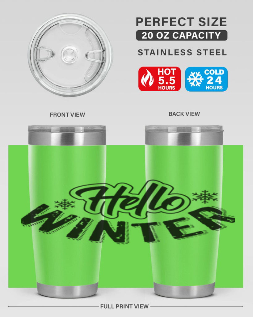 hello winter 169#- winter- Tumbler