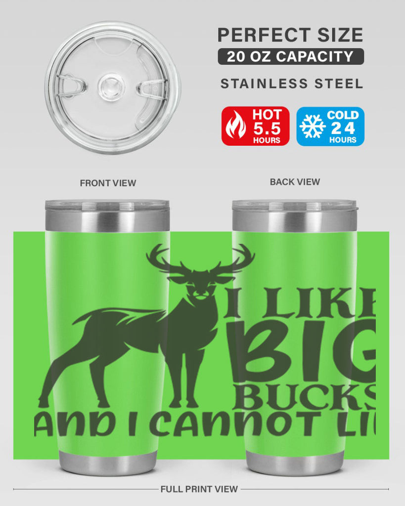 i like big bucks and i cannot lie 8#- hunting- Tumbler