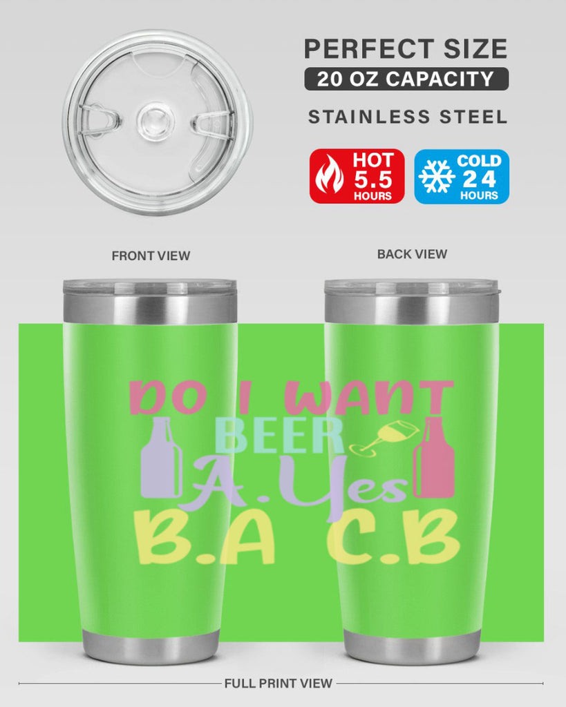 i want beer ayes ba cb 142#- beer- Tumbler