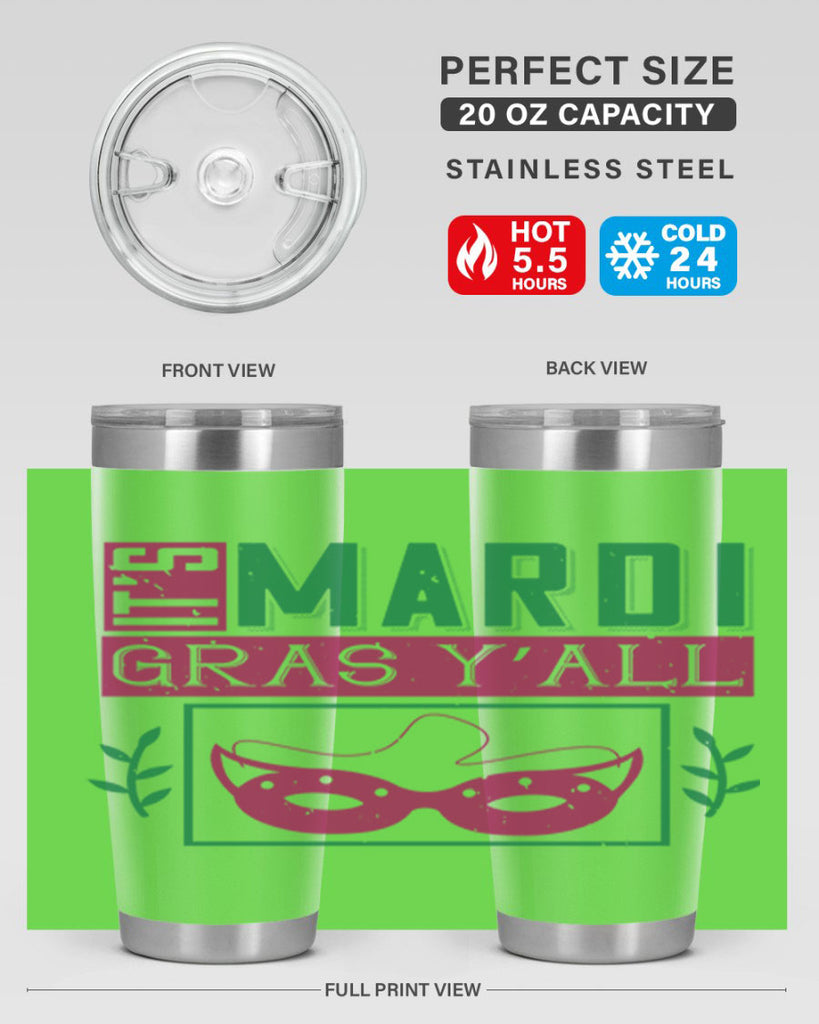 it’s mardi gras y’all 60#- mardi gras- Tumbler