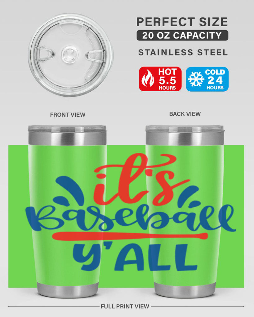 its baseball yall 2068#- baseball- Tumbler