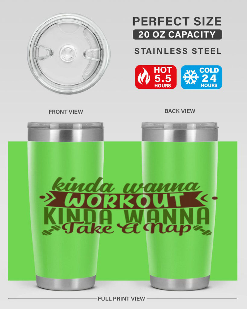 kinda wanna workout kinda wanna take a nap 34#- gym- Tumbler