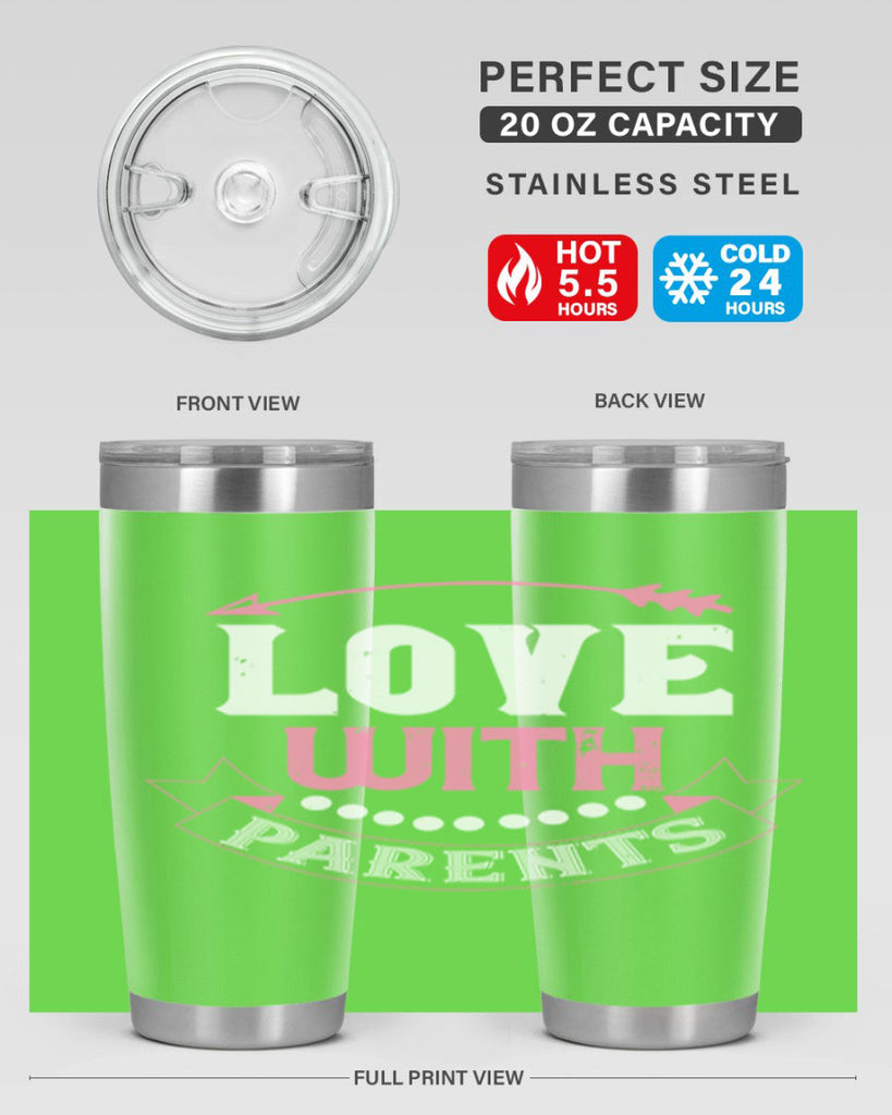 love with parents 43#- valentines day- Tumbler