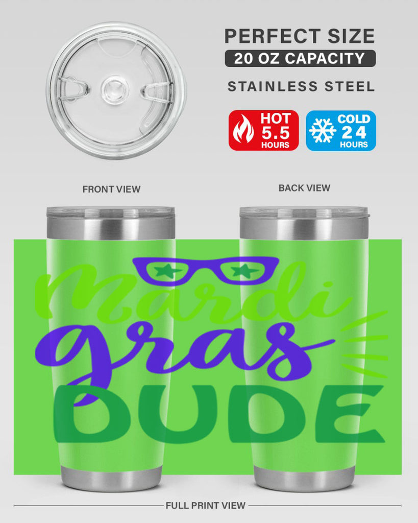 mardi gras dude 10#- mardi gras- Tumbler
