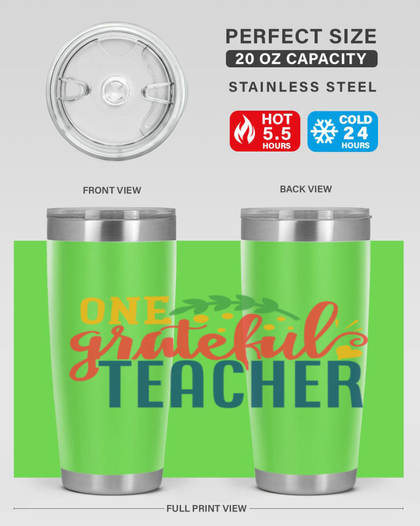 one grateful teacher Style 167#- teacher- tumbler