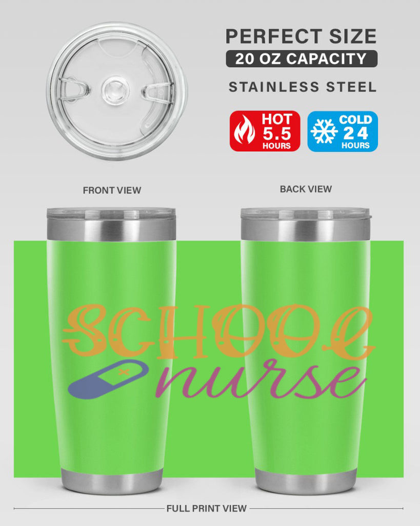 school nurse Style 353#- nurse- tumbler