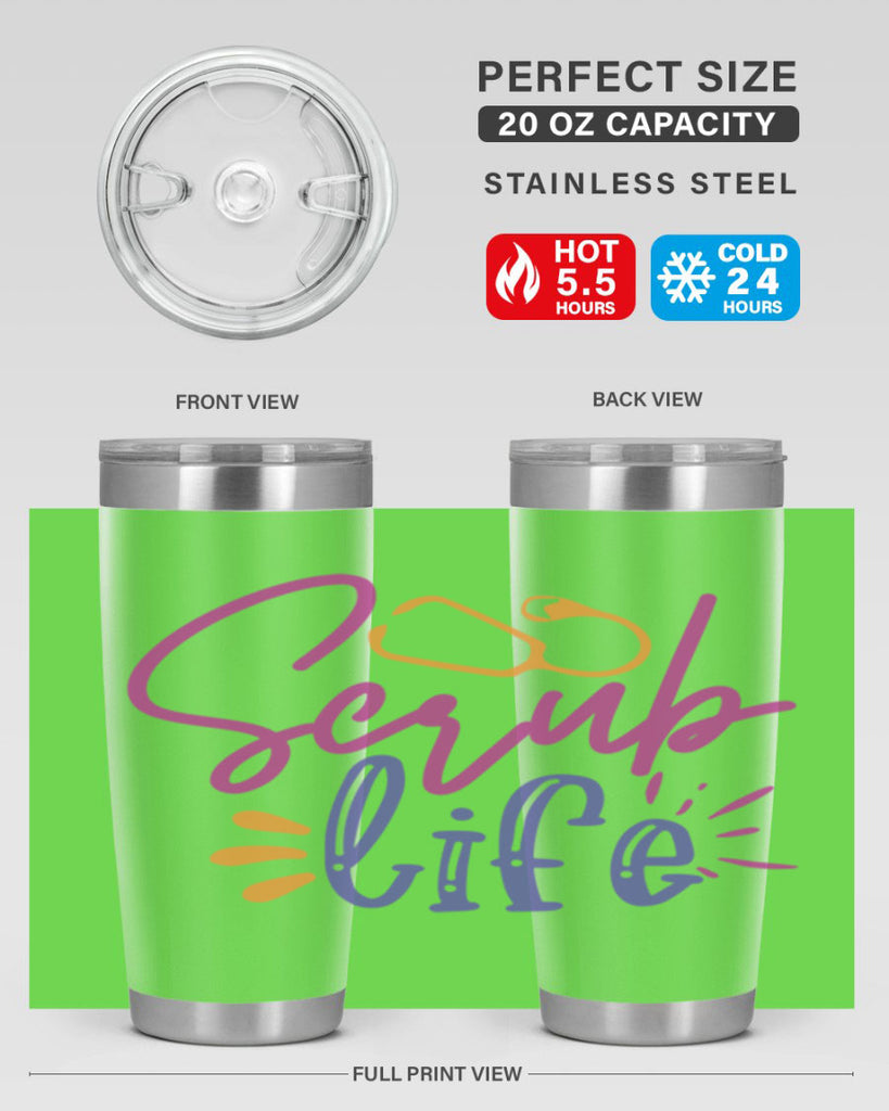 scrub life Style 351#- nurse- tumbler