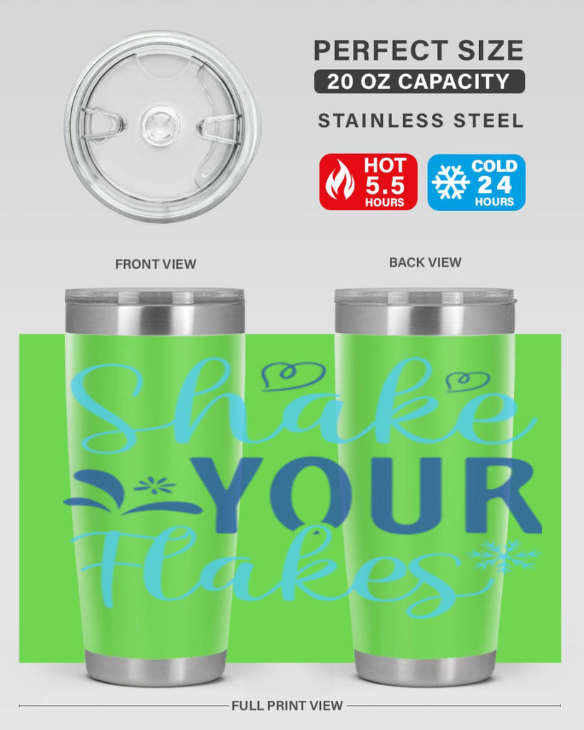 shake your flakes 359#- winter- Tumbler